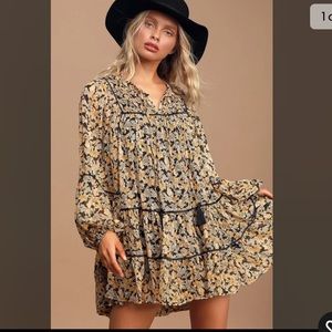 Free People Free Swinging Floral Mini Dress